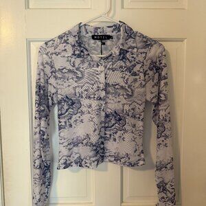 Motel kelly shirt 20's cherub white blue